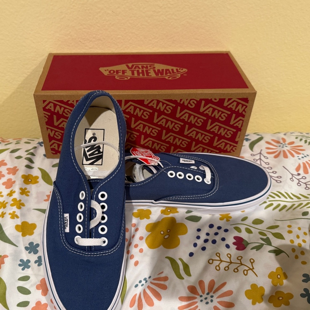 Vans Blue Canvas Sneakers